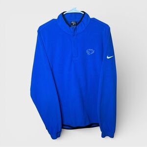 Nike UK Kentucky Wildcats Fleece Quarter Zip Pullover Small Unisex Blue